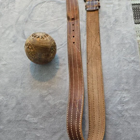 Lucky Brand leather belt brown men 34 waist - Picture 6 of 6